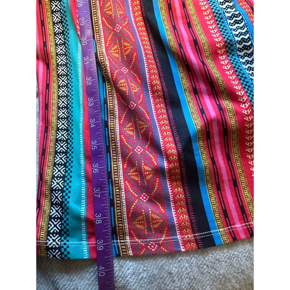 Flying Tomato Midi Dress Size 1X Colorful Smocked Off Shoulder - Picture 8 of 8